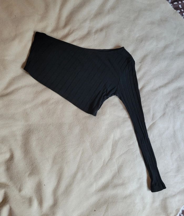 🌺 Crop top côtelé asymétrique Shein taille L