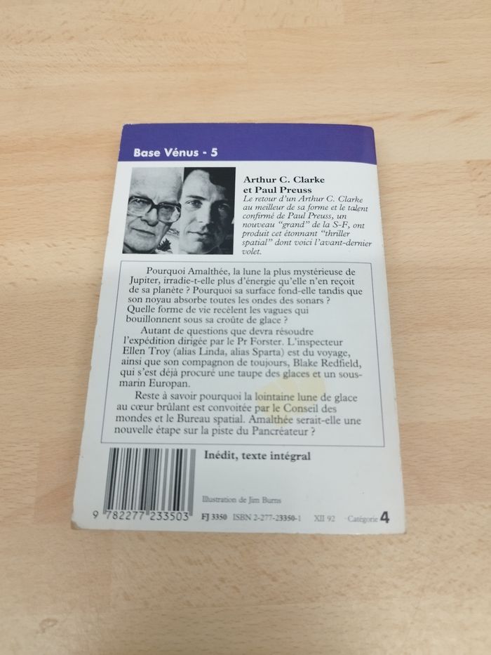 ARTHUR C. CLARKE 

BASE VENUS T5 LA LUNE DE DIAMANT - photo numéro 2