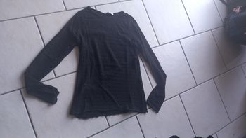 Tunique manches longues a petits trous promod femme taille l