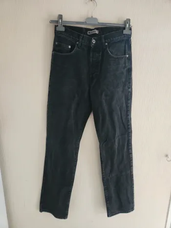 Jeans en coton gris foncé/noir taille 38 Jules
