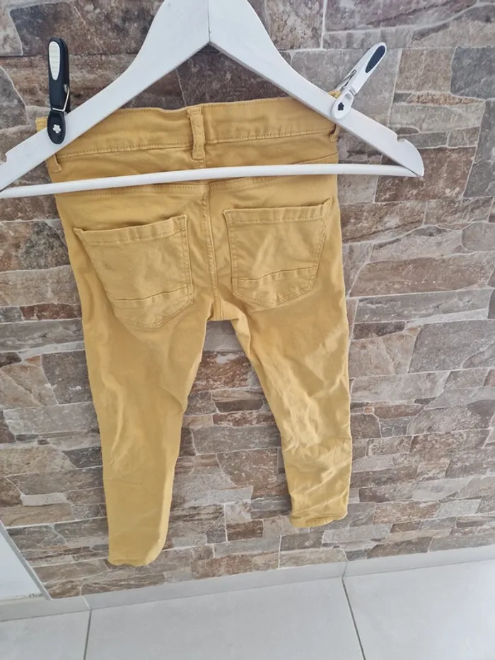 1 pantalon jaune moutarde taille 8 ans garçon - photo numéro 6