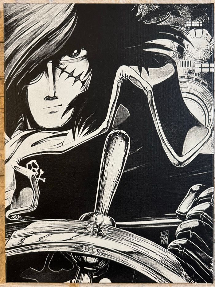 Tableau Albator en toile 30x40cm – Style manga rétro et intense - photo numéro 5