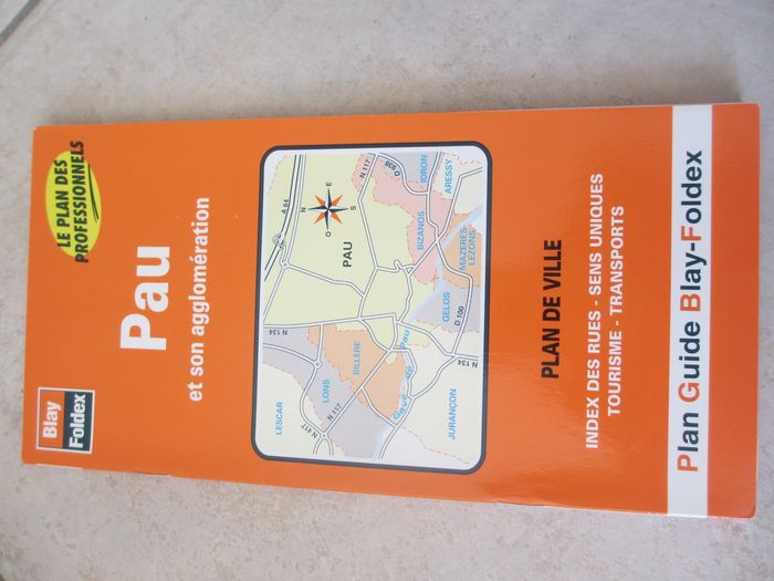 Plan de ville Pau - Blay-Foldex