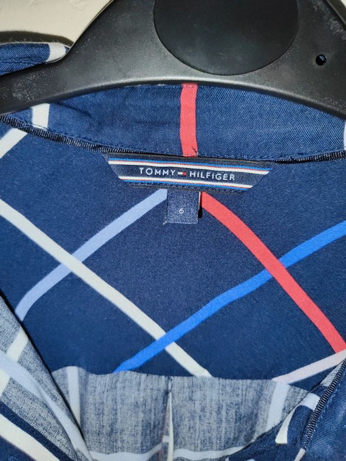 Chemise bleue marine quadrillée tommy Hilfiger - photo numéro 2