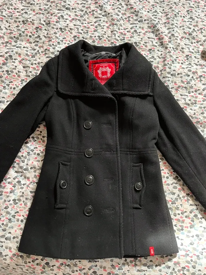 Manteau caban noir edc taille xs