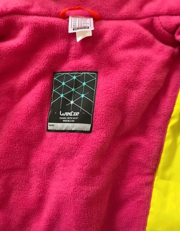 Manteau de ski manteau chaud decathlon rose polaire à l’intérieur imperméable - photo numéro 3