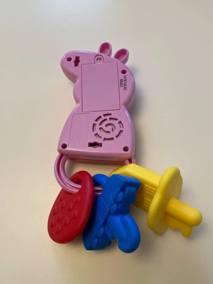 Jeu/anneau de dentition Peppa Pig forme/couleurs/matières primaires - photo numéro 3