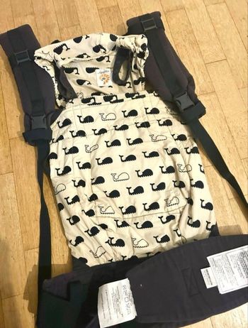 Porte-bébé Ergobaby Original - Modèle Marine (Baleines) - Très bon état