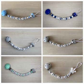 Attache tétine personnalisée 