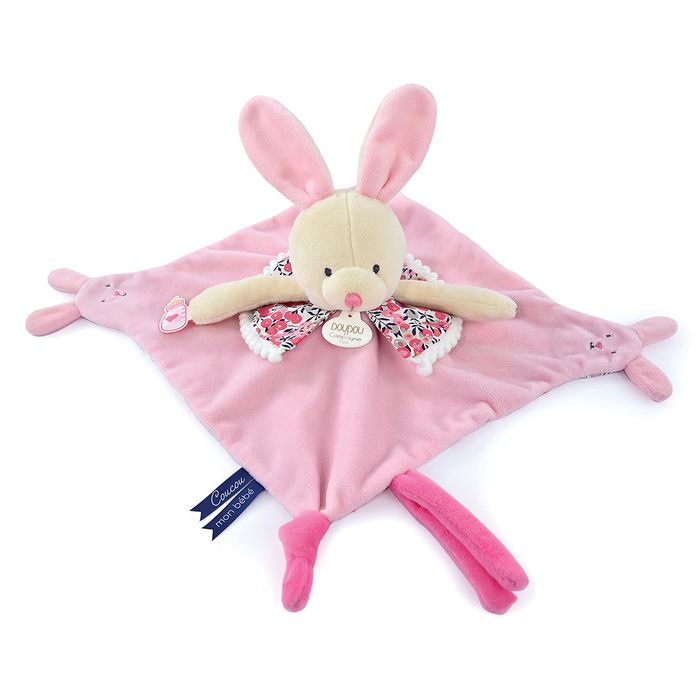 Doudou et Compagnie Lapin Rose avec Marionnettes à DoigtCoucou Mon Bébé