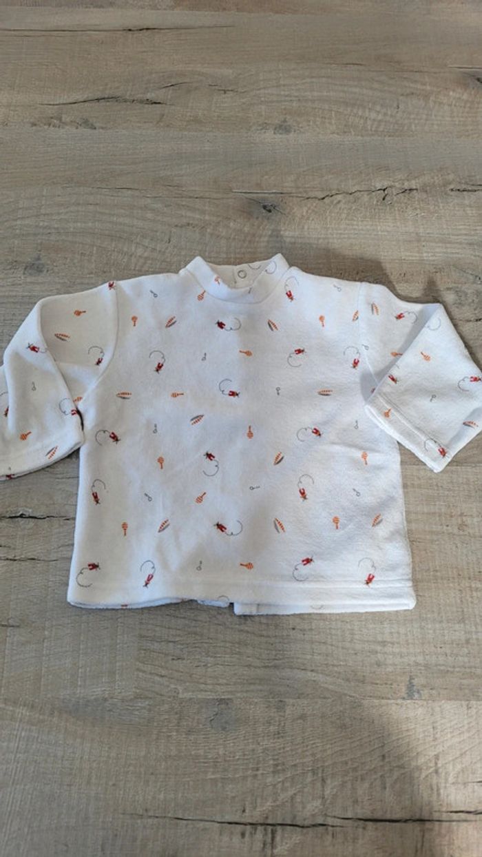 Haut de pyjama hiver 12 mois