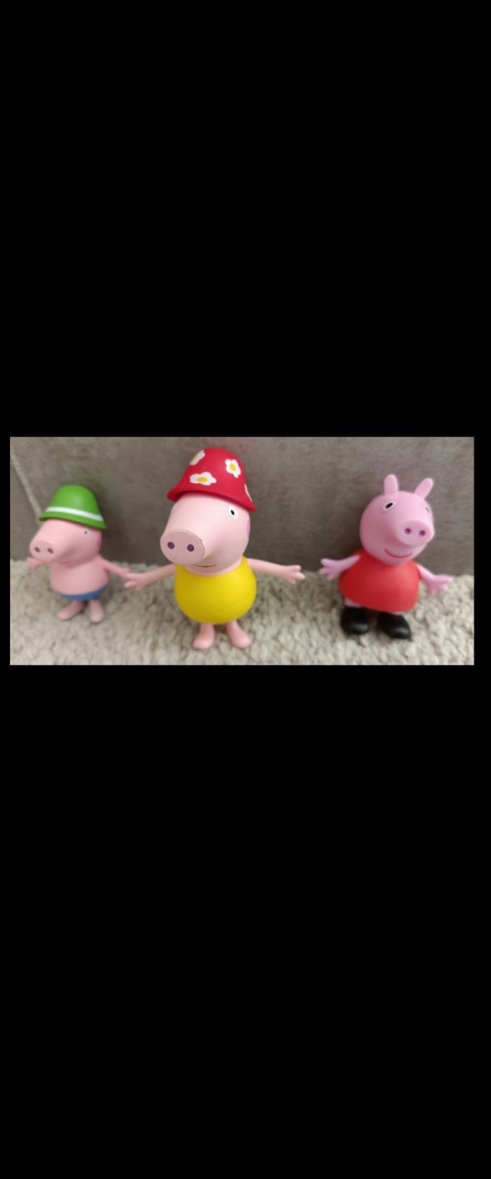 Lot de 3 personnages de Peppa pig