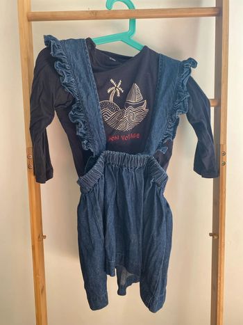 Ensemble robe bretelle monoprix kids