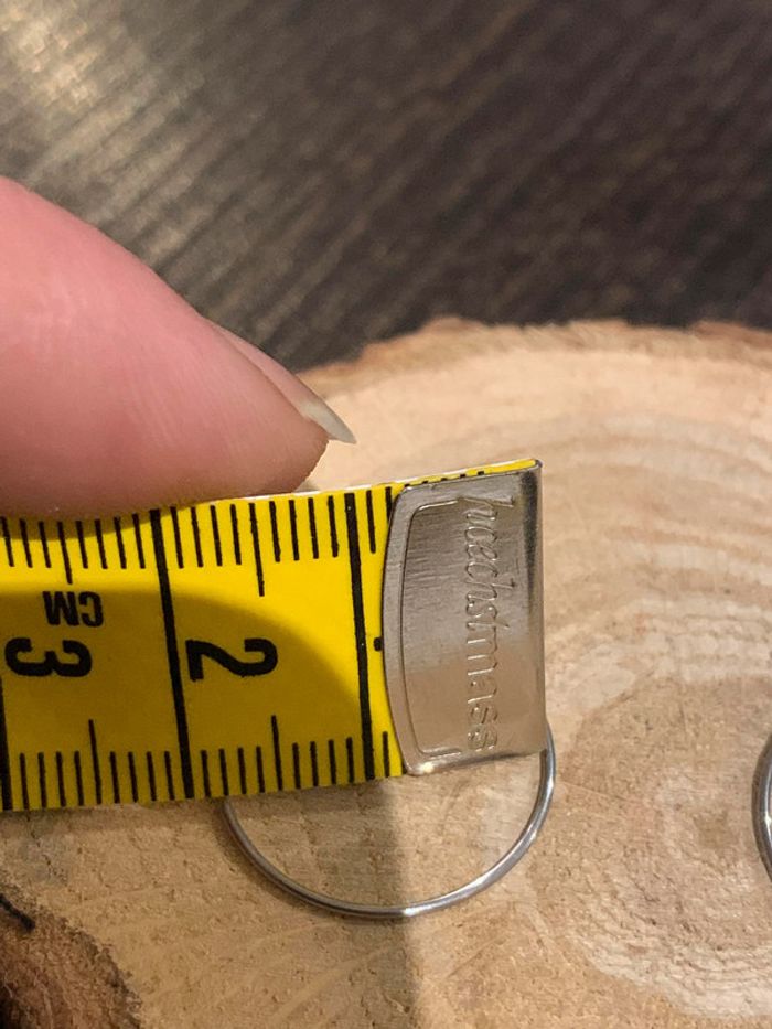 Boucles d'oreilles créole acier - photo numéro 2