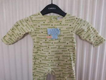 Pyjama 6/9 mois absorba en coton epais