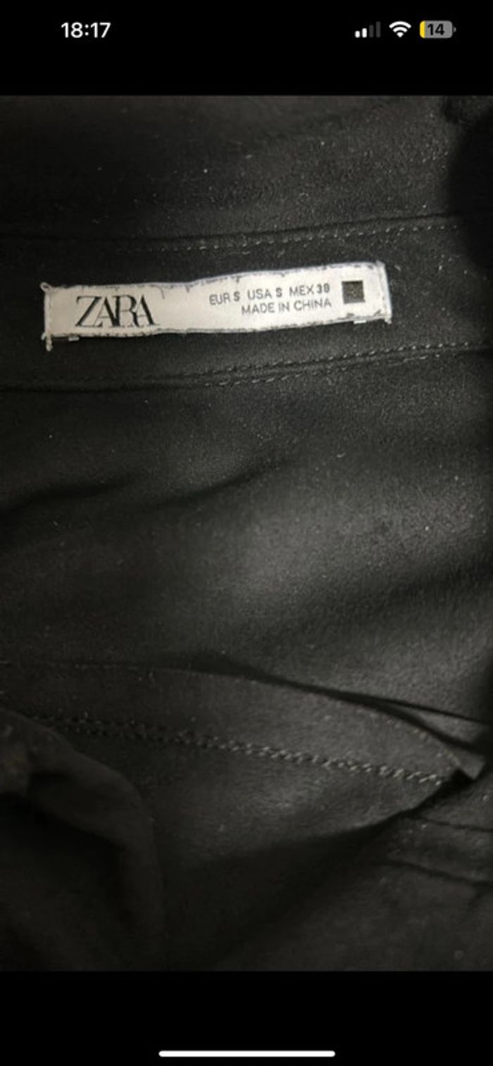 Chemise noir homme daim - photo numéro 2