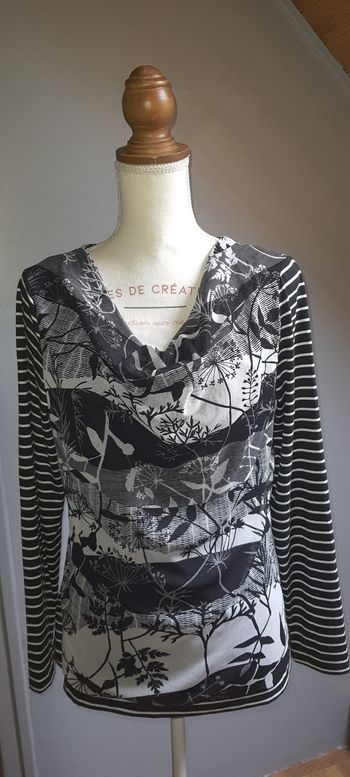 Sweat noir et blanc 