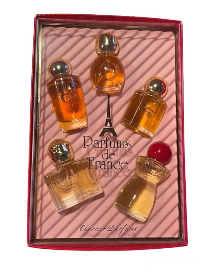 Lot de 5 parfums#parfums de france#charrier parfums