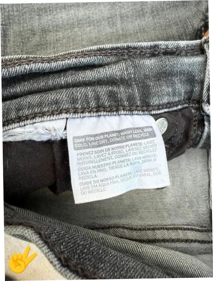 Jeans Levi's 724 W24 FR34 coupe skinny noir Femme Women pan593b - photo numéro 7