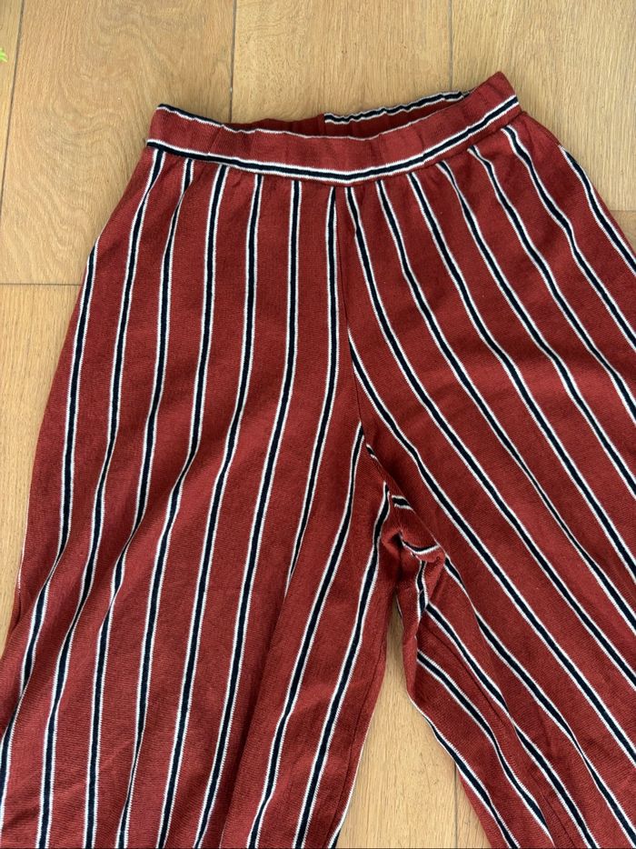 Pantalon fluide rouille pull and bear - photo numéro 2