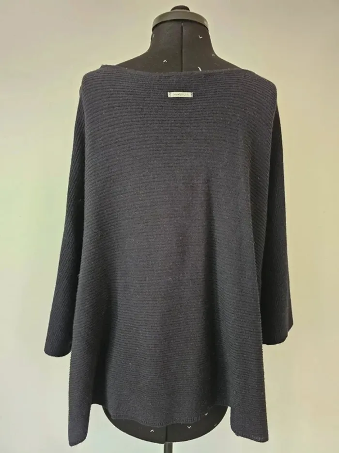 Pull noir en maille femme, taille M (38/10) - Marque Humility - Style décontracté - photo numéro 2