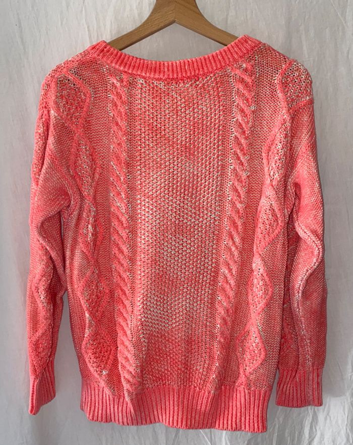 pull rose fluo H&M taille 34 - photo numéro 3