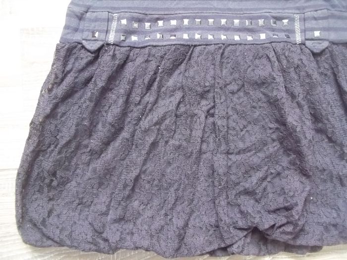 Robe jupette dentelle rayée grise Orchestra 14 ans - photo numéro 4