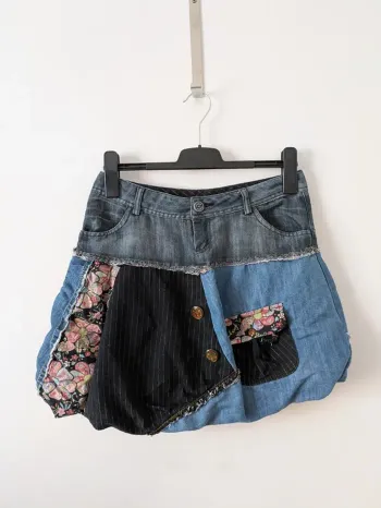 Mini-jupe en jean - Desigual - taille 36