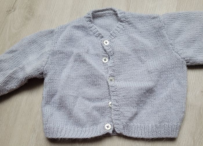 Gilet gris fait main