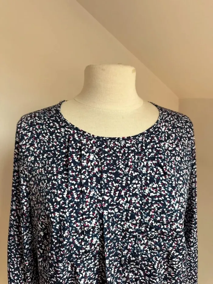 Superbe Blouse fleurie fluide neuve Damart 🌸 44 - photo numéro 2