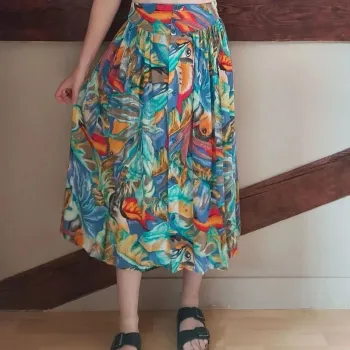Jupe multicolore toucans