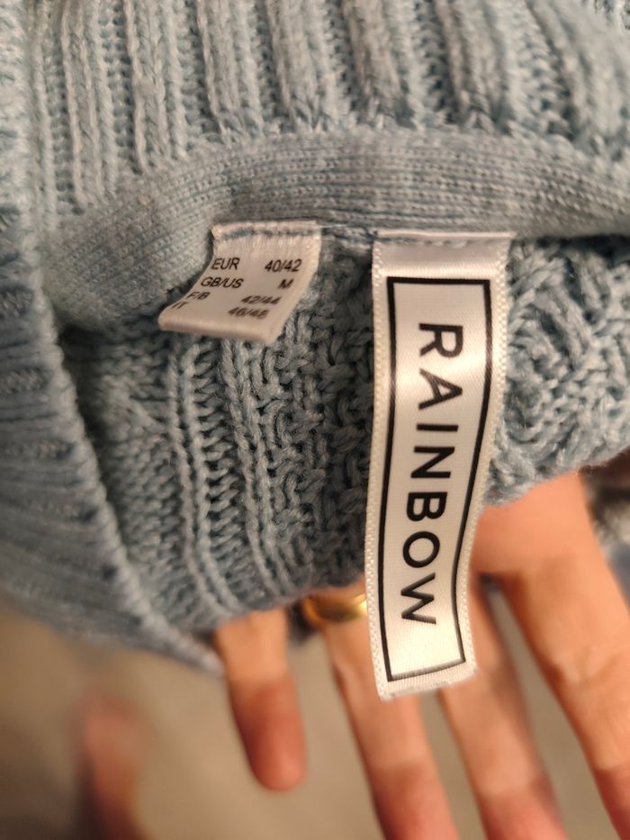 Pull rainbow bleu clair 40 42 - photo numéro 5