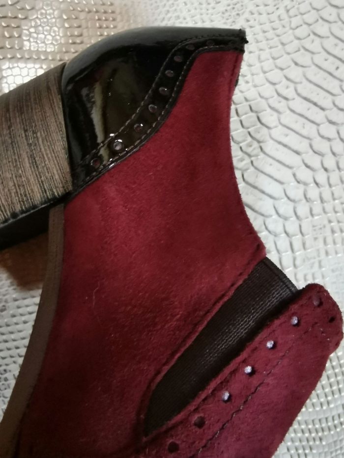 Chaussures à talons noires et bordeaux Tamaris - photo numéro 6