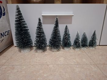 lot sapins pour déco Noël x7