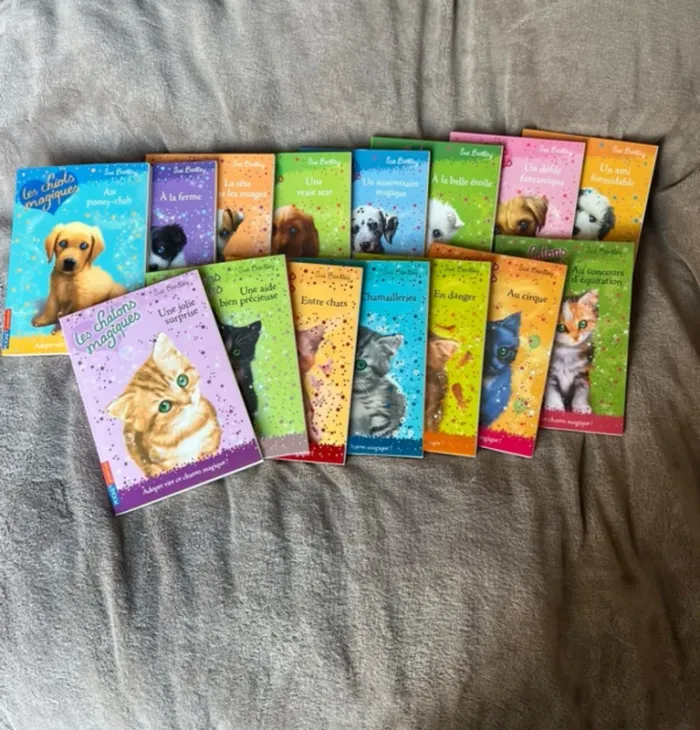 Lot de 15 livres enfant animaux magique chatons magiques et chiots magiques
