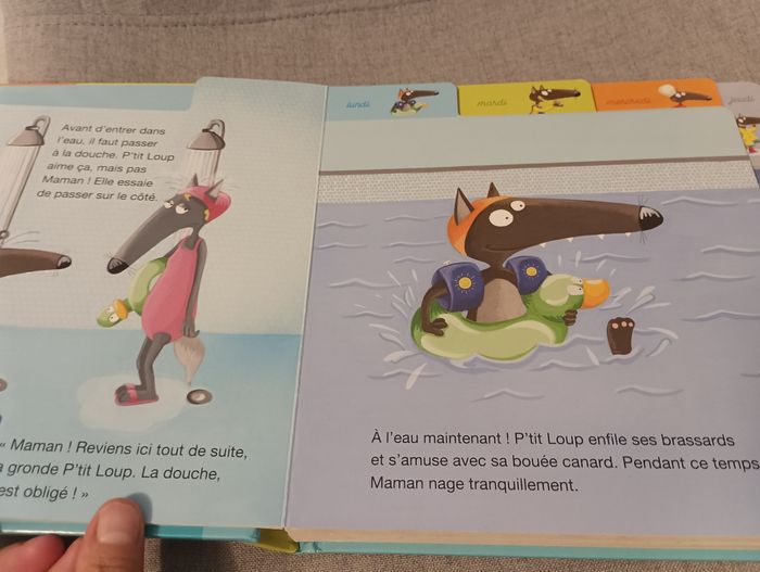 Gros livre mes histoires de la semaine avec p'tit loup - photo numéro 5
