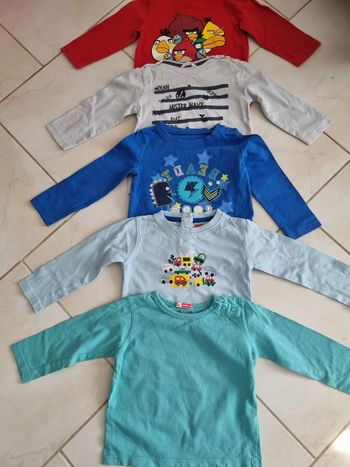 Lot de 5 tee shirt 18 mois 