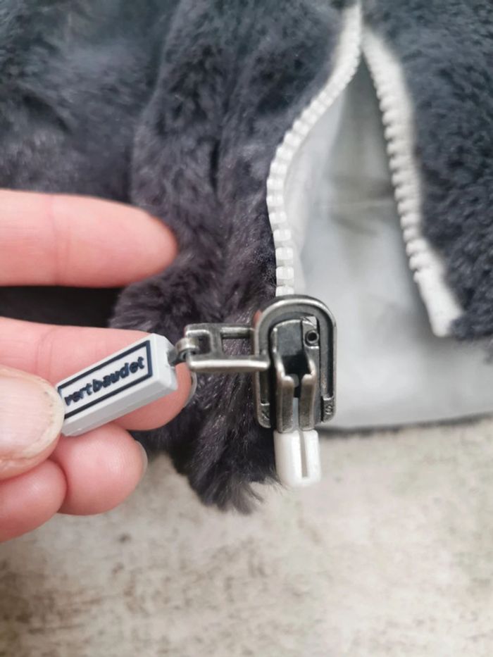 🌺Très beau Manteau Verbaudet 12mois Neuf doudoune polaire reversible piloupilou 12mois - photo numéro 16