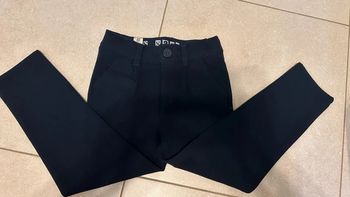 Pantalon forme chino navy en maille garçon IKKS 5 ans