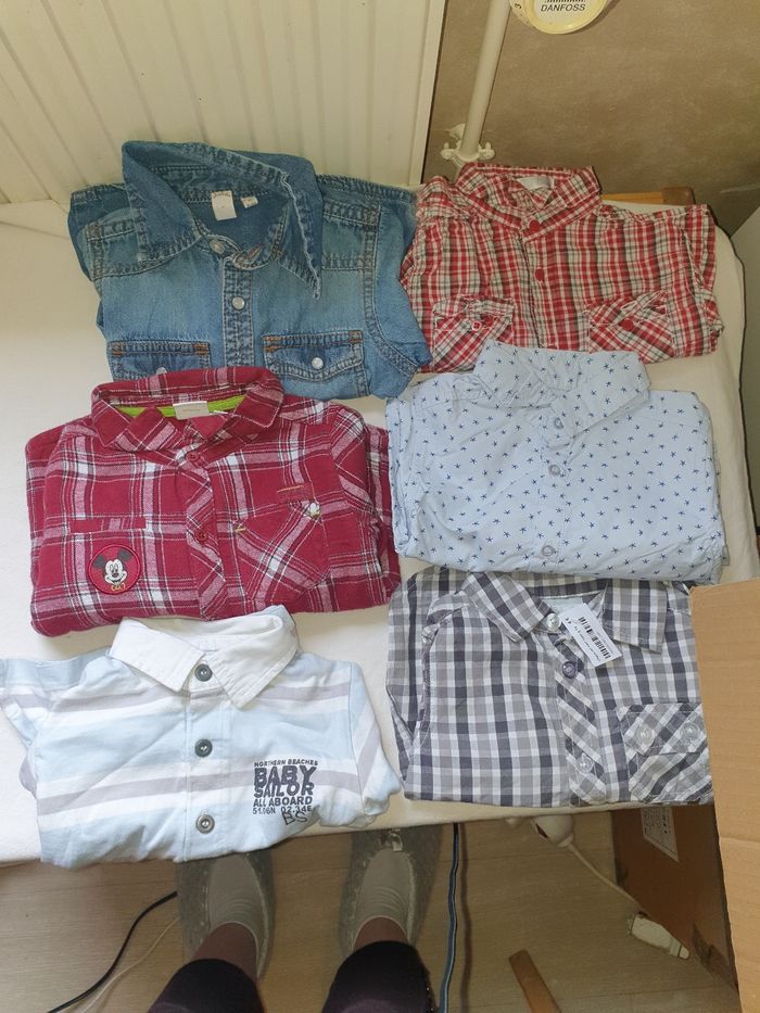 Lot chemise 12mois