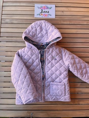Manteau réversible fleuri sergent major 3 ans