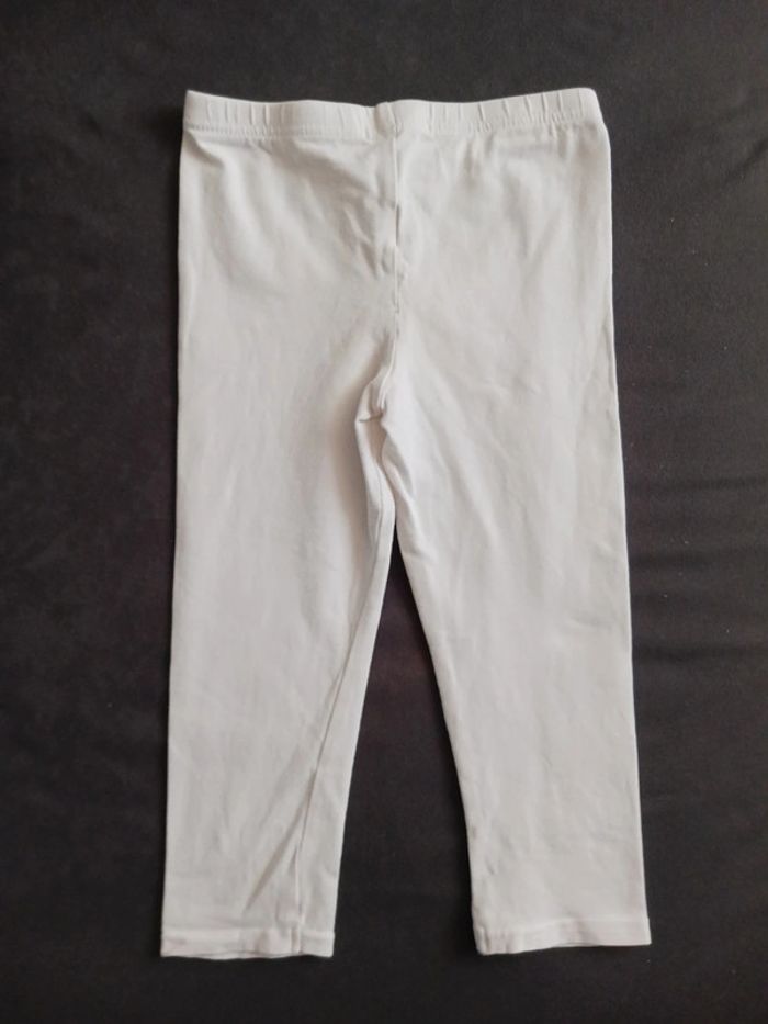 vend legging 3 pomme 6 ans blanc - photo numéro 2