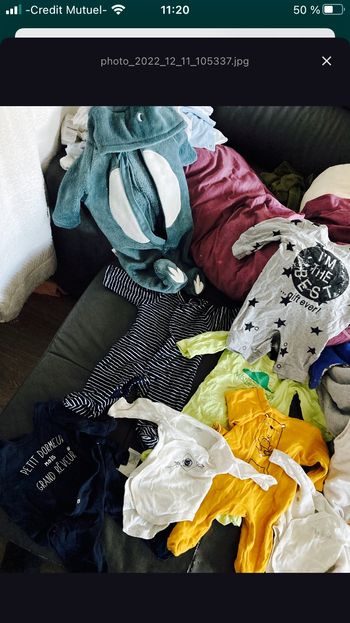 Vêtements bébé 1 mois