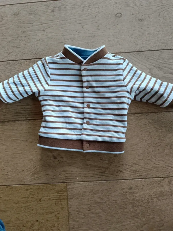 Pull ( gilet  veste ) réversible bien chaud - photo numéro 3