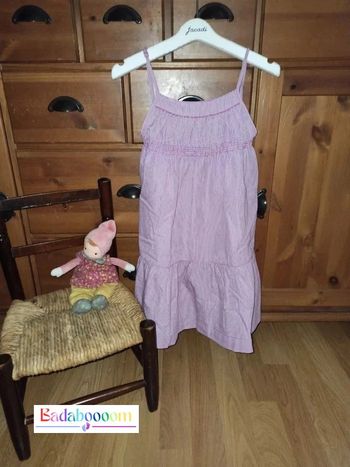 Robe jacadi 4 ans Vichy rose tbe