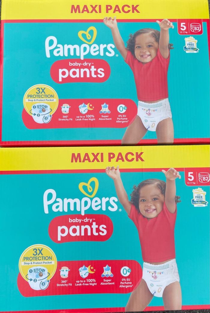 Lot de 2 paquet de couches Pampers taille 5