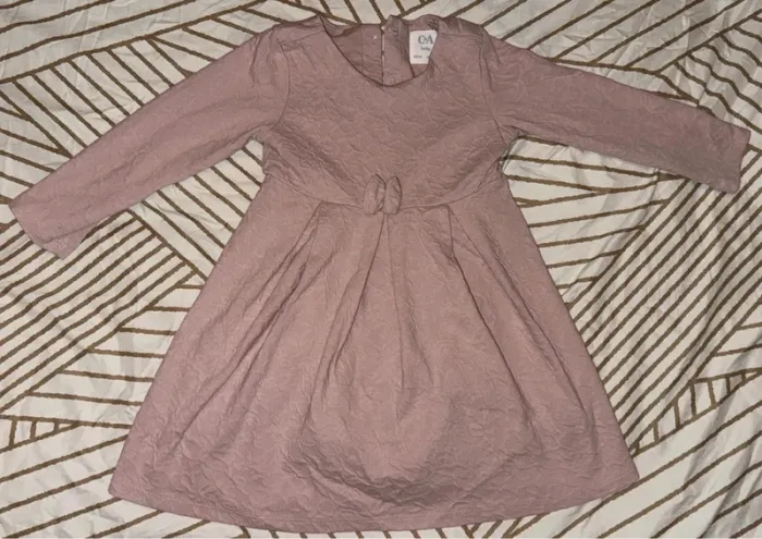 Robe rose C&A 18-24 mois