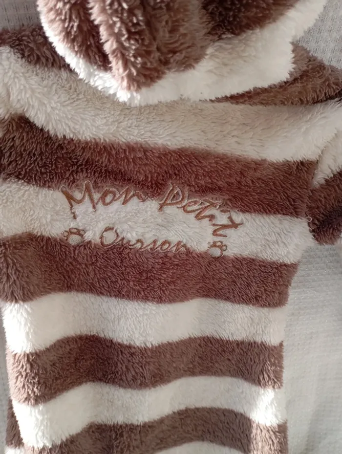 Mignonne combinaison bébé "Mon petit ourson" 12 mois - photo numéro 3