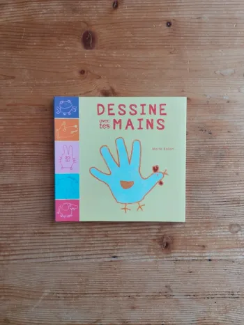 🎨 Livre "Dessine avec tes mains" - Apprends à créer des animaux rigolos !
