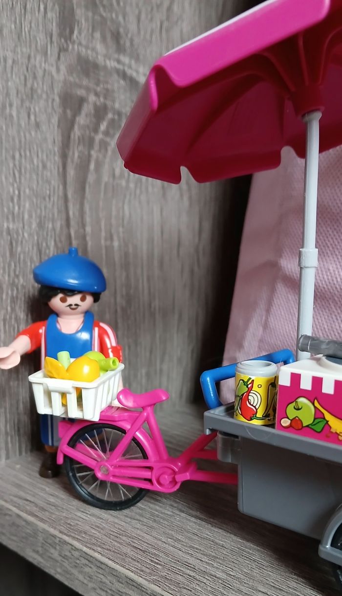 Playmobil vendeur en vélo - photo numéro 4